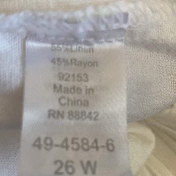 Women Within Linen Blend Shorts Womens 26W Cargo Beach Coastal Summer 11’inseam - Picture 11 of 12